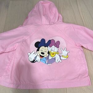 Zara Minnie Mouse and Daisy wind breaker 3/4 girls